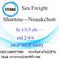 Shantou Porto Mar transporte de mercadorias para Nouakchott